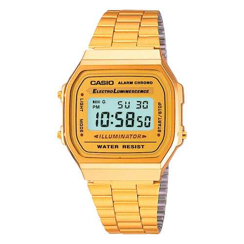 Наручные часы электронные мужские Casio Illuminator Collection A-168WG-9 в Levis
