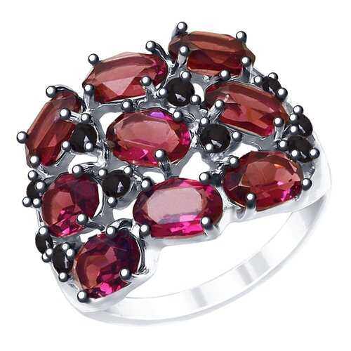 Кольцо женское SOKOLOV из серебра с кристаллами Swarovski и фианитами 94012683 р.17 в Levis
