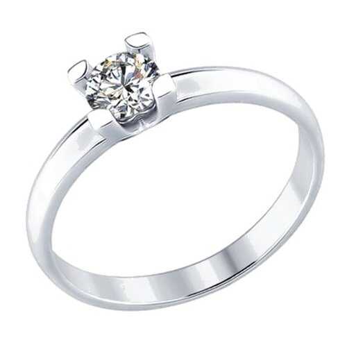 Кольцо женское SOKOLOV из серебра со Swarovski Zirconia 89010056 р.19 в Levis