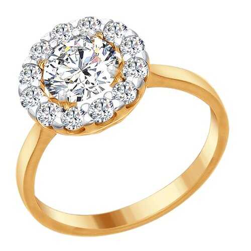 Кольцо женское SOKOLOV из серебра со Swarovski Zirconia 89010084 р.18 в Levis