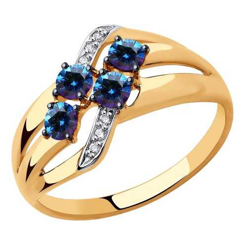 Кольцо женское SOKOLOV из золота с Swarovski Zirconia 81010450 р.18 в Levis