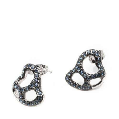 Серьги женские Inesse M 8040 серебристые/синие в Levis