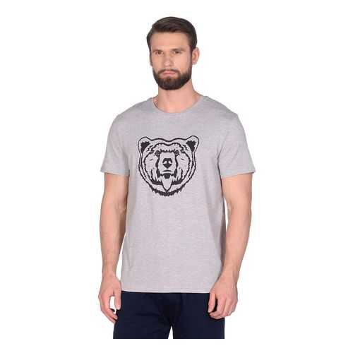 Футболка мужская Modis M201U00530 серая 48 RU в Levis