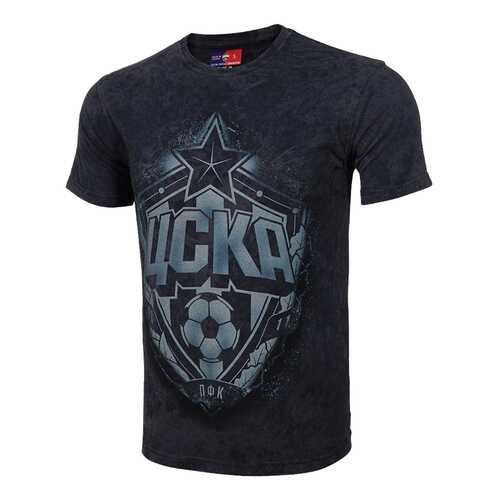 Футболка мужская ПФК ЦСКА Эмблема ПФК ЦСКА серая 2XL в Levis