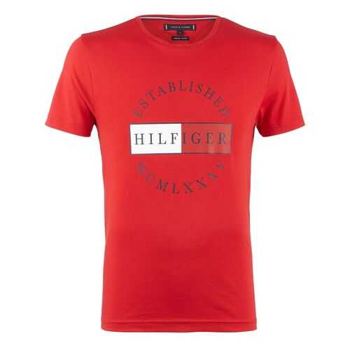 Футболка мужская Tommy Hilfiger MW0MW12532 красная L в Levis