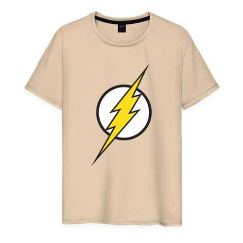 Футболка мужская ВсеМайки Flash бежевая 4XL в Levis