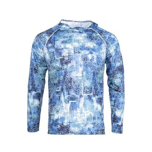 Лонгслив мужской FHM Mark Hoodie голубой 3XL в Levis