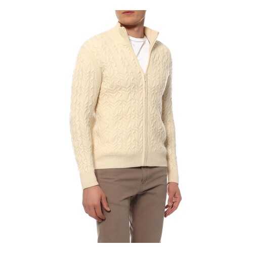 Кардиган мужской Mir cashmere WME16-038 белый M в Levis