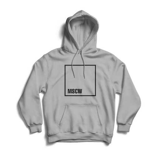 Худи унисекс ЕстьНюанс Москва серое S в Levis