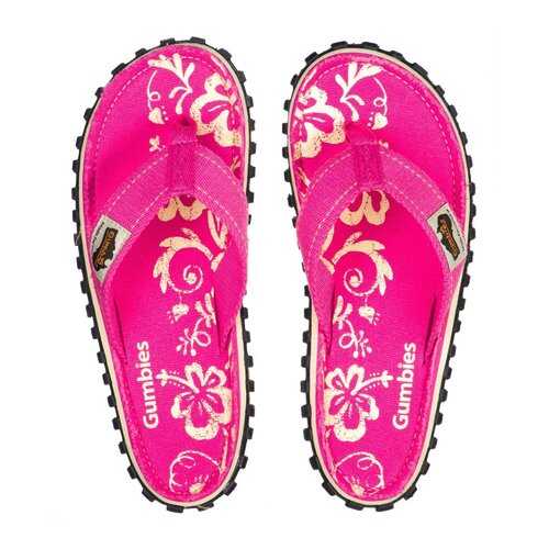 Шлепанцы женские Gumbies Islander Canvas Pink Hibiscus 2020 (41) в Levis