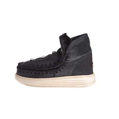 Угги Shepherd's Life Godiva With Pearles Cbkg черная кожа в Levis