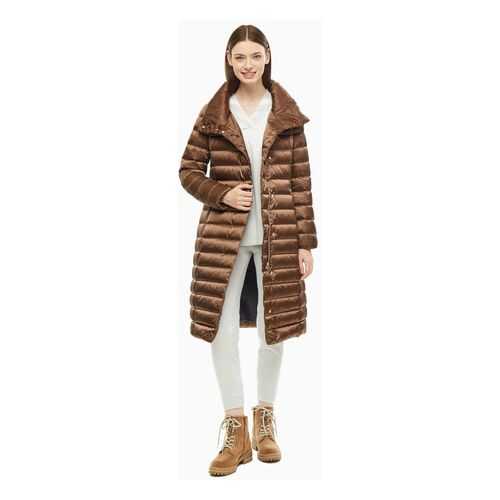 Пуховик женский GEOX W9425Q T2411 F6185 коричневый 52 IT в Levis