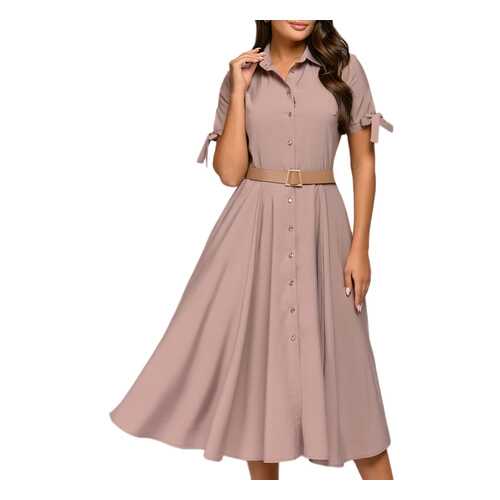 Платье-рубашка женское D&M by 1001DRESS 0112001-01962BG бежевое M в Levis