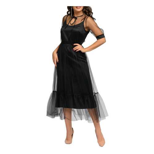Вечернее платье женское D&M by 1001DRESS DM01734BB черное S в Levis